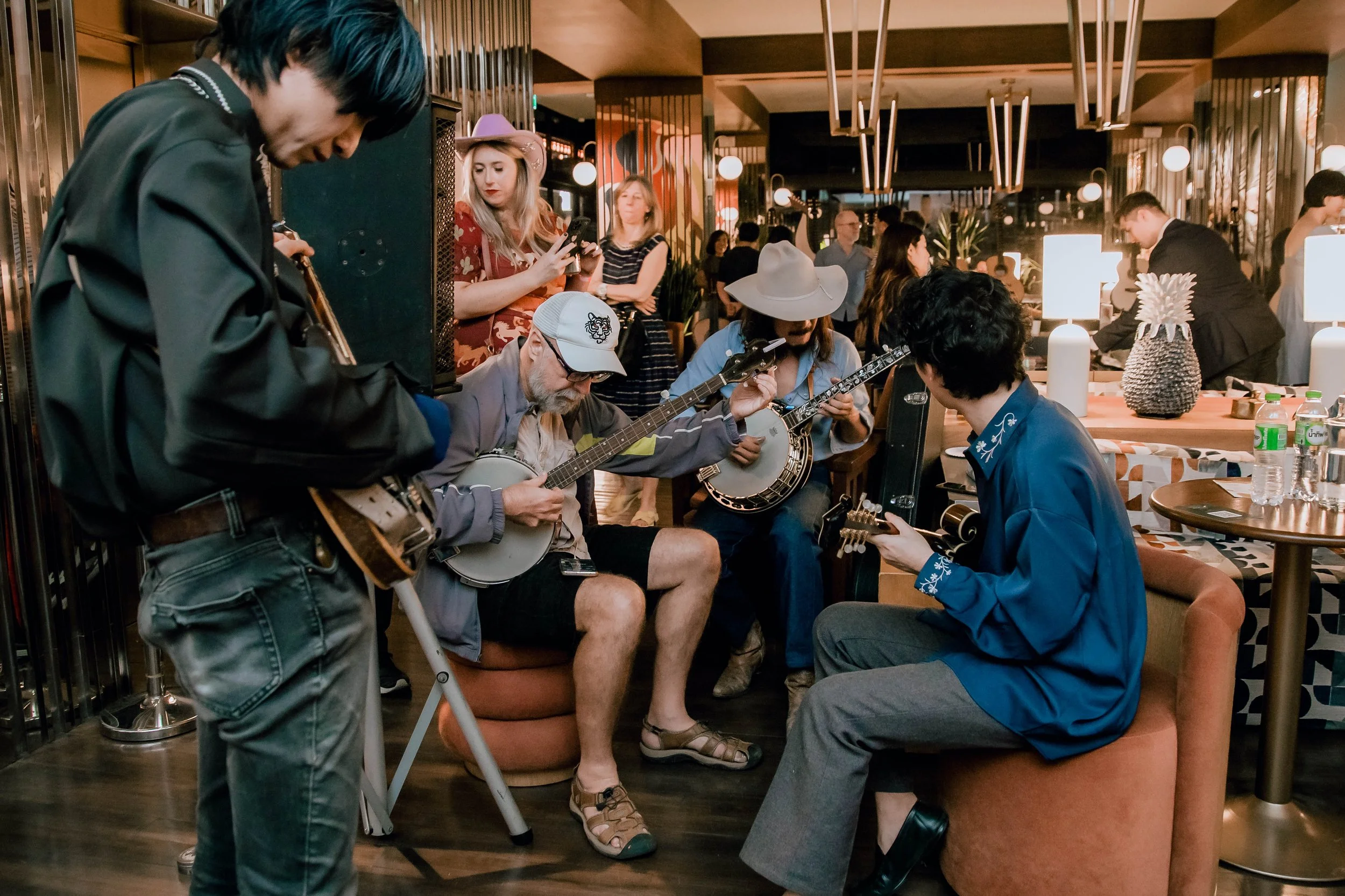 Community gathering at South Eastern Old Time Gathering