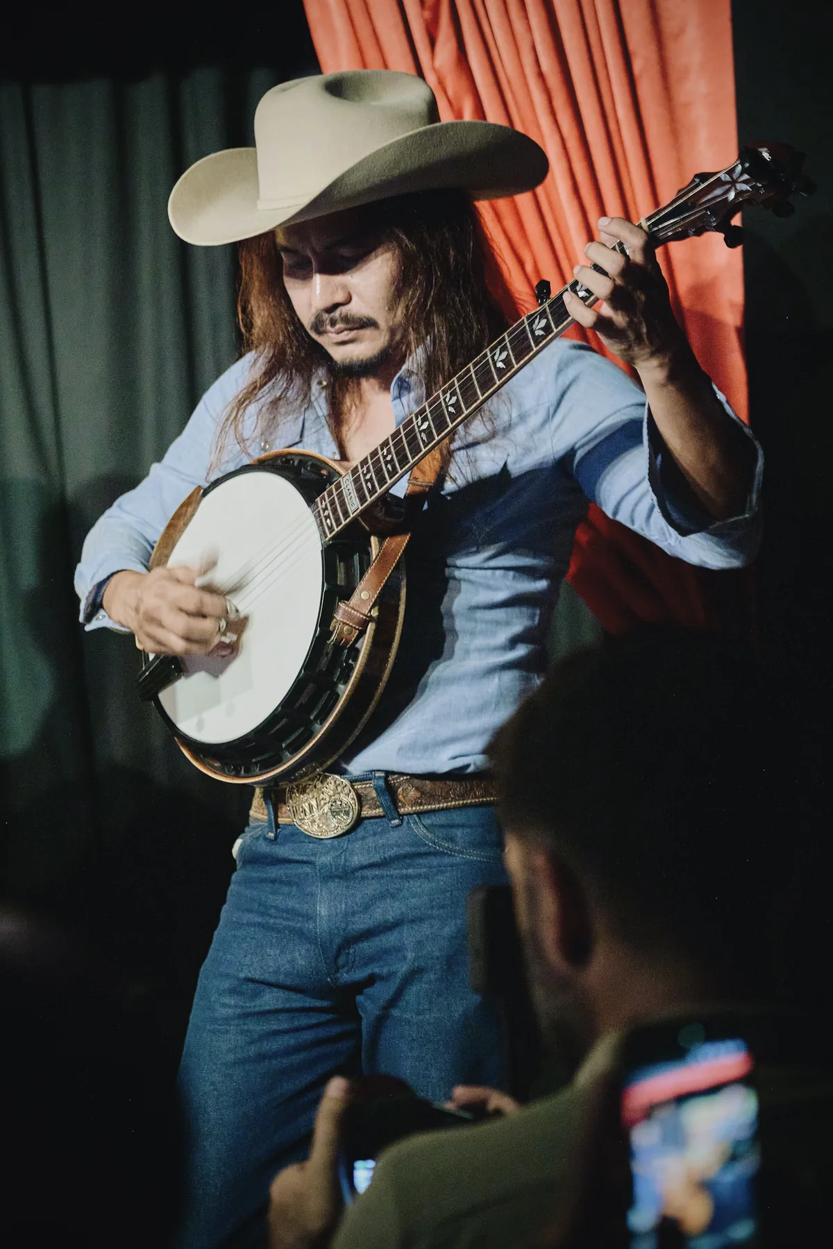 Banjo player portrait at Bangkok Banjo Fest