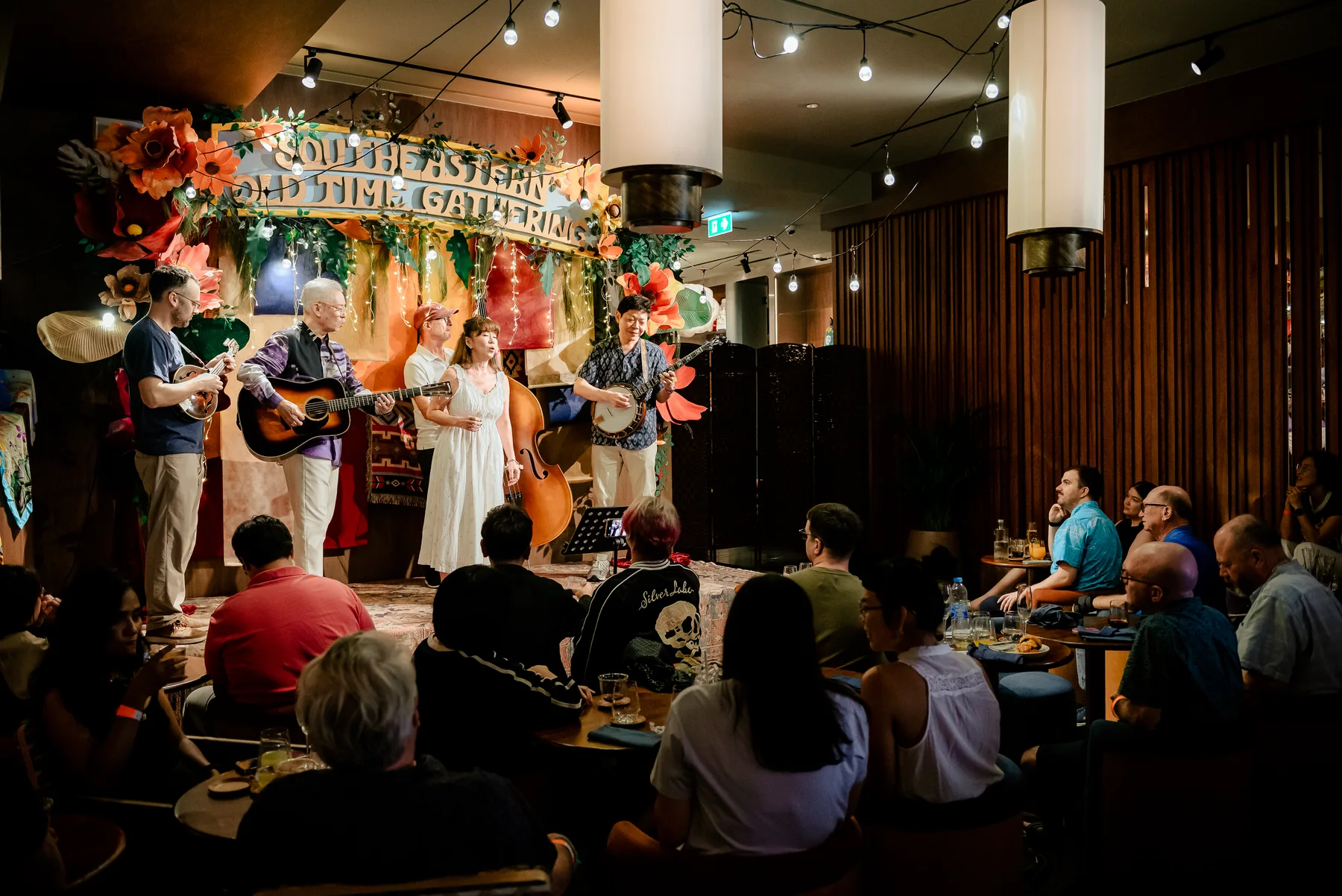 South Eastern Old Time Gathering stage and audience