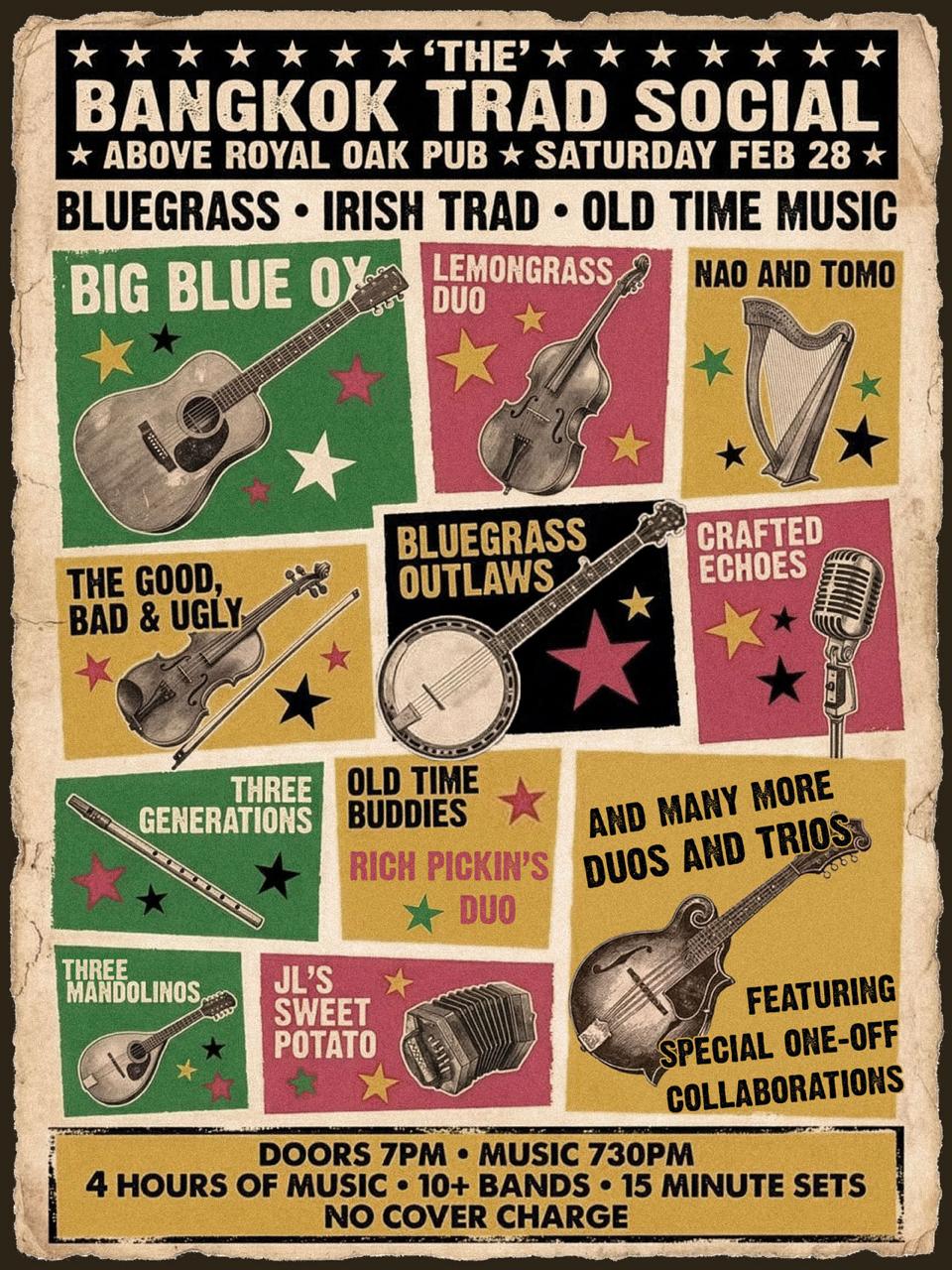 Bangkok Trad Social event poster — February 28, 2026 at Royal Oak Pub